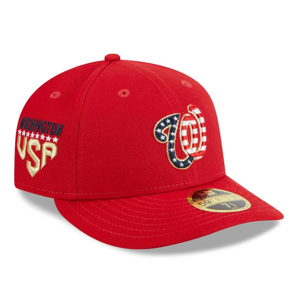 Red Washington Nationals New Era 2023 Fourth of July Low Profile 59FIFTY Fitted Hat