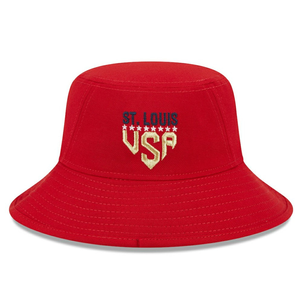 Red St. Louis Cardinals New Era 2023 Fourth of July Bucket Hat