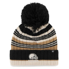 '47 Women's Barista Cuffed Knit Hat with Pom - Cleveland Browns Hats