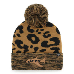 '47 Women's Rosette Cuffed Knit Hat with Pom - New York Jets Hats