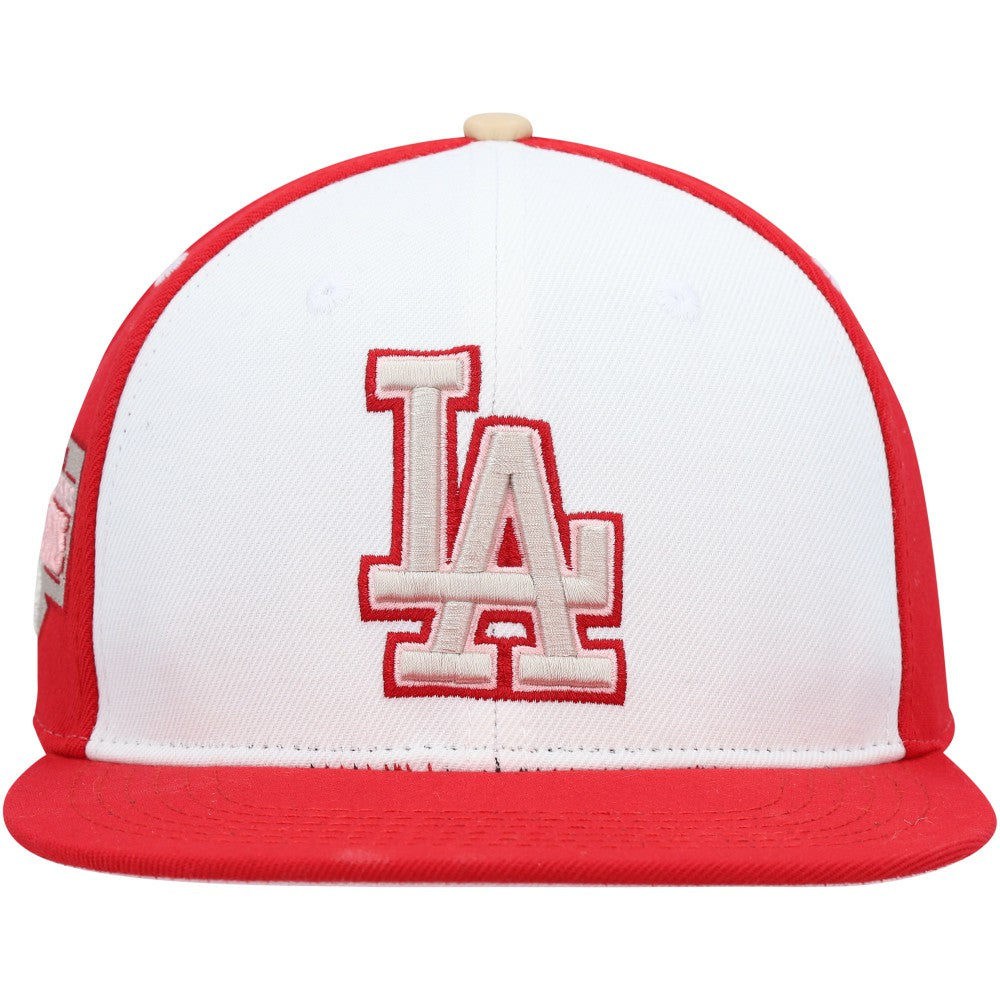 White/Red Los Angeles Dodgers Pro Standard Strawberry Ice Cream Drip Snapback Hat