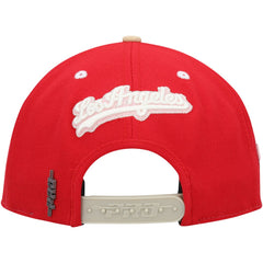White/Red Los Angeles Dodgers Pro Standard Strawberry Ice Cream Drip Snapback Hat