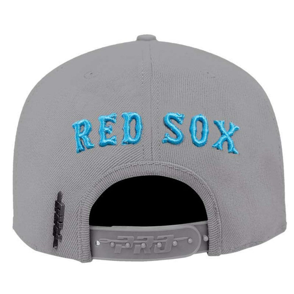 Gray Boston Red Sox Pro Standard Washed Neon Snapback Hat
