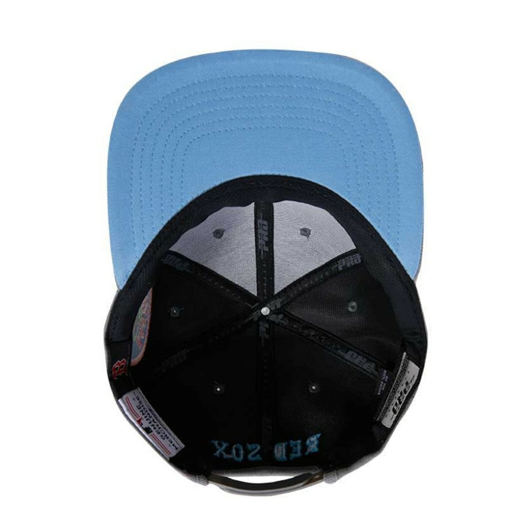 Gray Boston Red Sox Pro Standard Washed Neon Snapback Hat