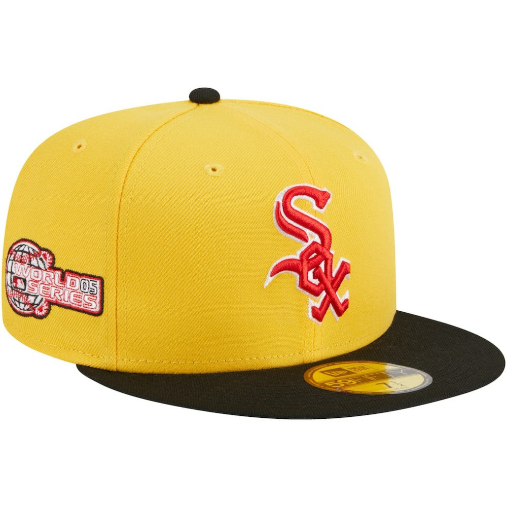 Yellow/Black Chicago White Sox New Era Grilled 59FIFTY Fitted Hat