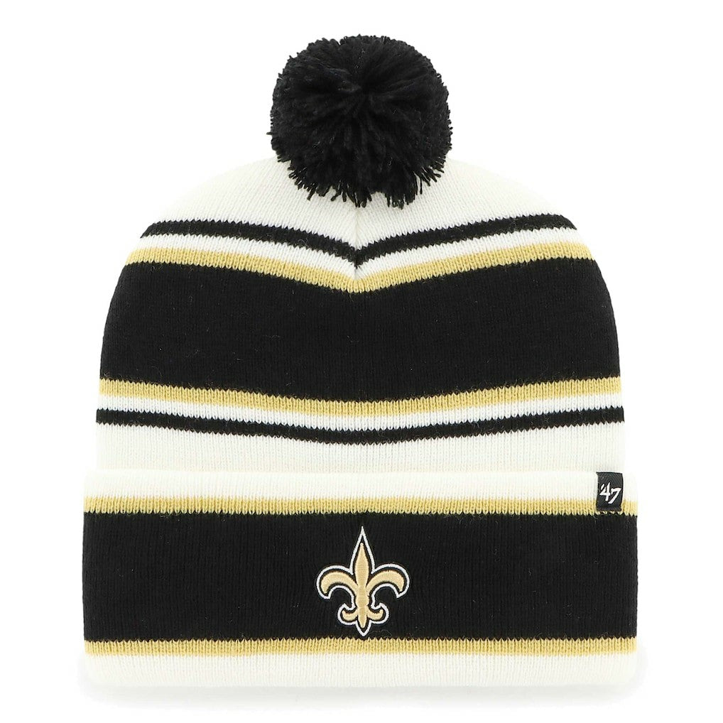 '47 Youth Stripling Cuffed Knit Hat with Pom - New Orleans Saints Hats