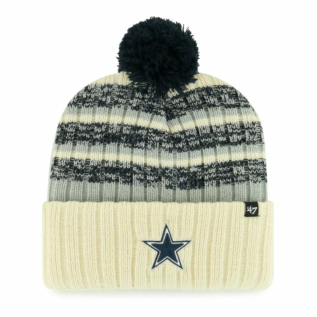 '47 Tavern Cuffed Knit Hat with Pom - Dallas Cowboys Hats