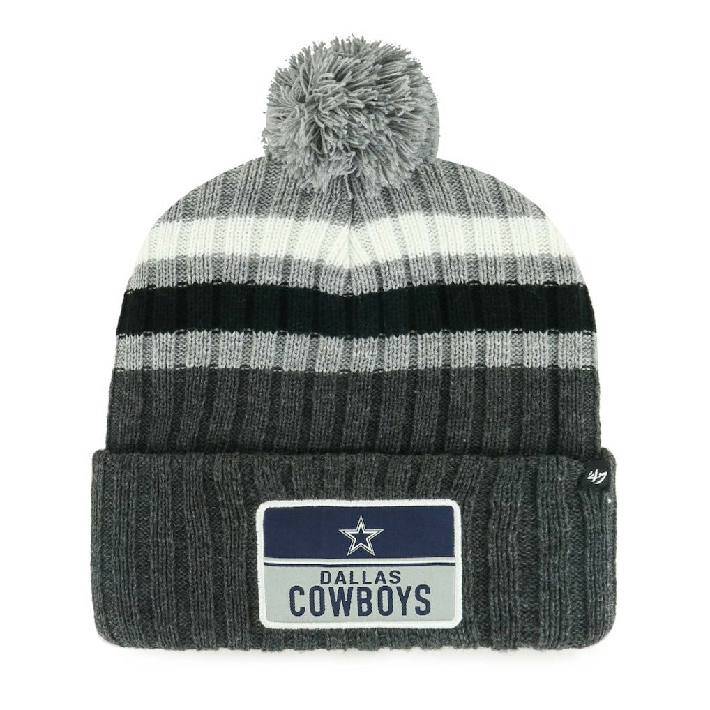 '47 Stack Cuffed Knit Hat with Pom - Dallas Cowboys Hats