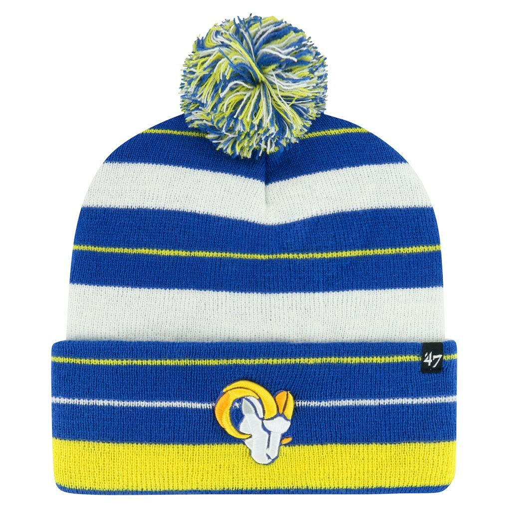 '47 Powerline Cuffed Knit Hat with Pom - Los Angeles Rams Hats