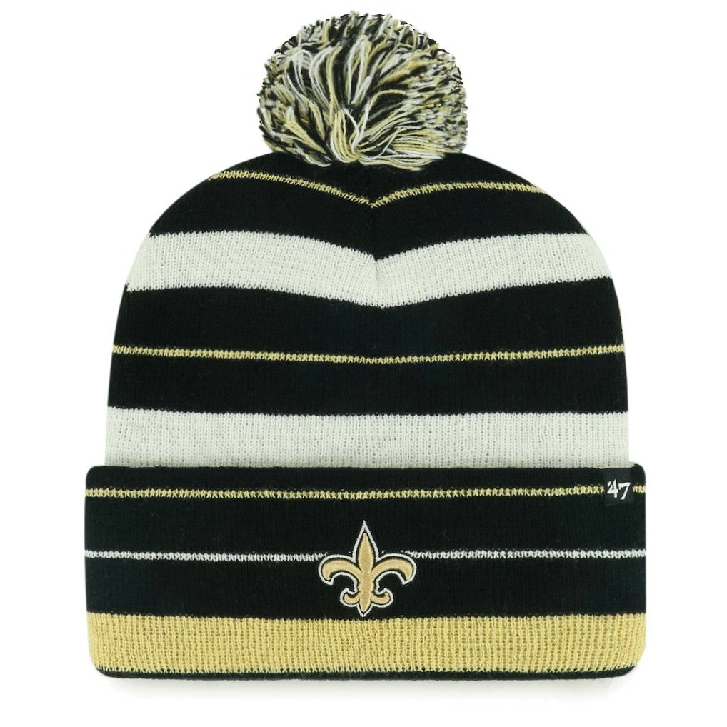'47 Powerline Cuffed Knit Hat with Pom - New Orleans Saints Hats