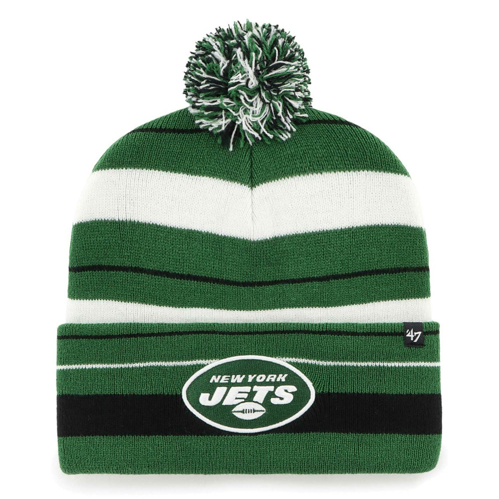 '47 Powerline Cuffed Knit Hat with Pom - New York Jets Hats