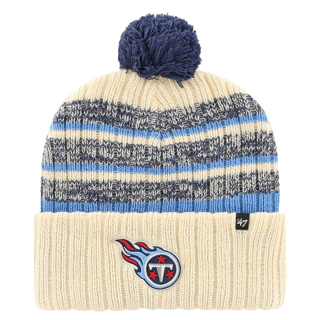 '47 Tavern Cuffed Knit Hat with Pom - Tennessee Titans Hats