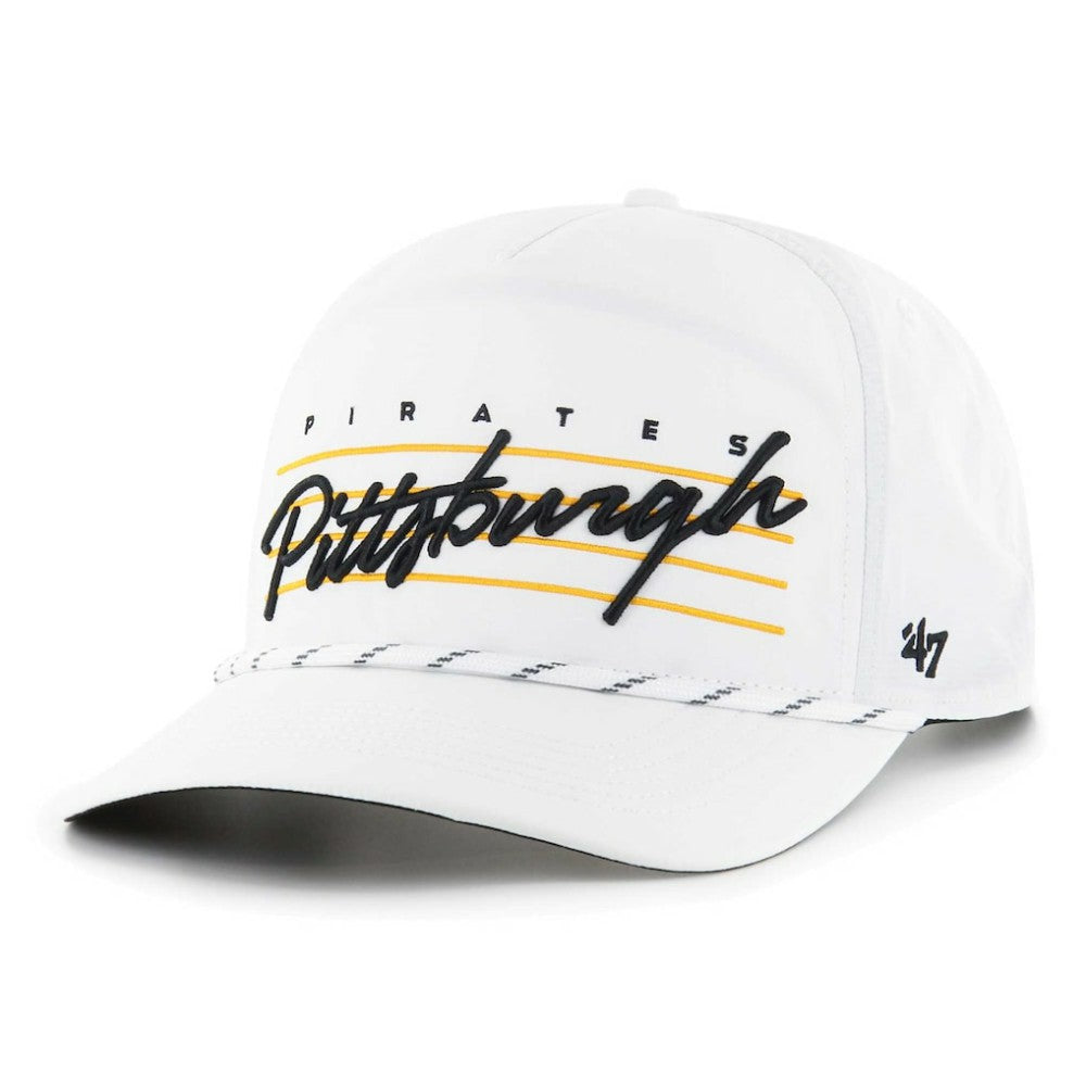 White Pittsburgh Pirates '47 2023 City Connect Downburst Hitch Snapback Hat