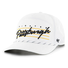 White Pittsburgh Pirates '47 2023 City Connect Downburst Hitch Snapback Hat