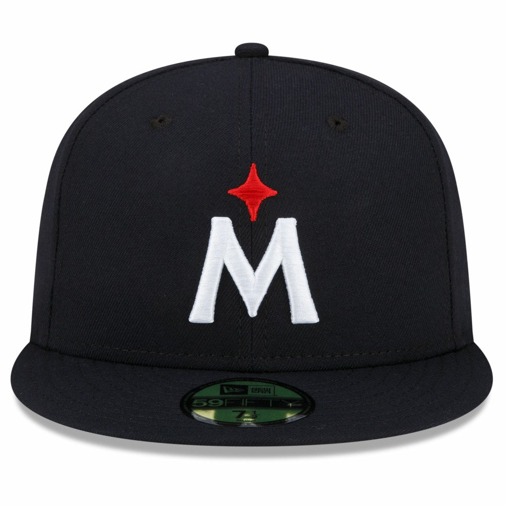 Navy Minnesota Twins New Era 2023 Authentic Collection Road 59FIFTY Fitted Hat
