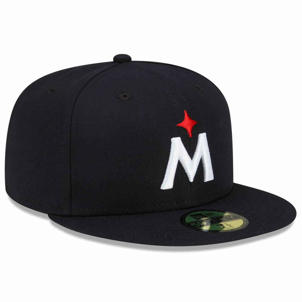 Navy Minnesota Twins New Era 2023 Authentic Collection Road 59FIFTY Fitted Hat