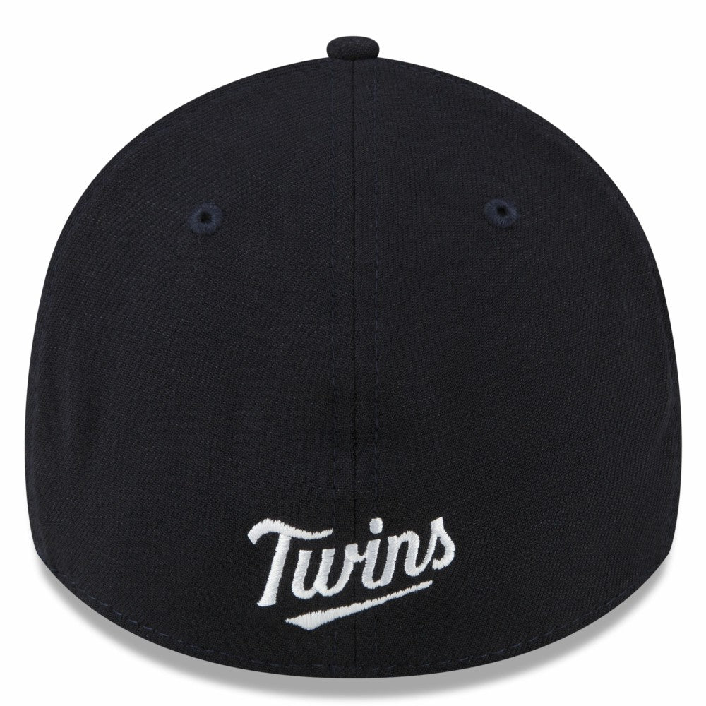 Navy Minnesota Twins New Era 2023 Team Classic Home 39THIRTY Flex Hat