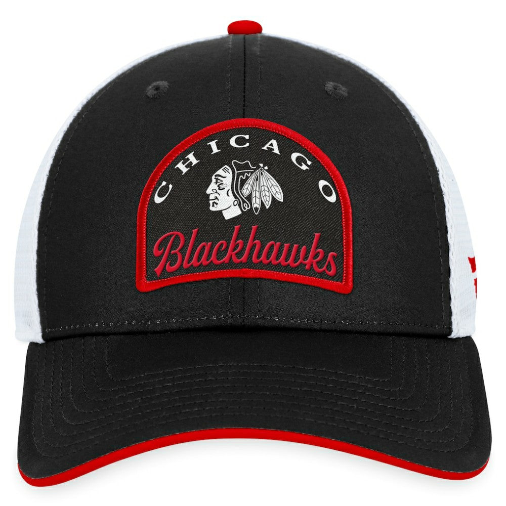 NHL Chicago Blackhawks Fanatics Fundamental Adjustable Hat