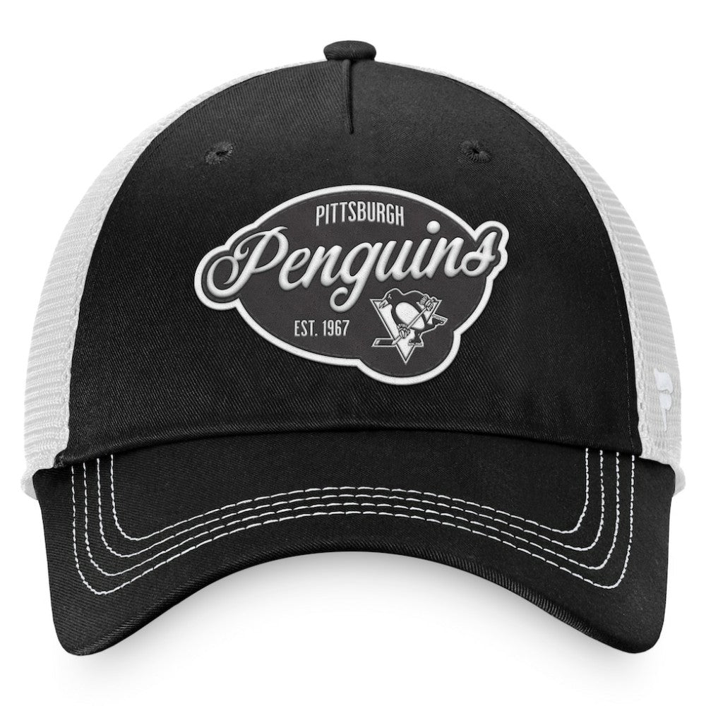 NHL Pittsburgh Penguins Fanatics Women's Fundamental Trucker Adjustable Hat