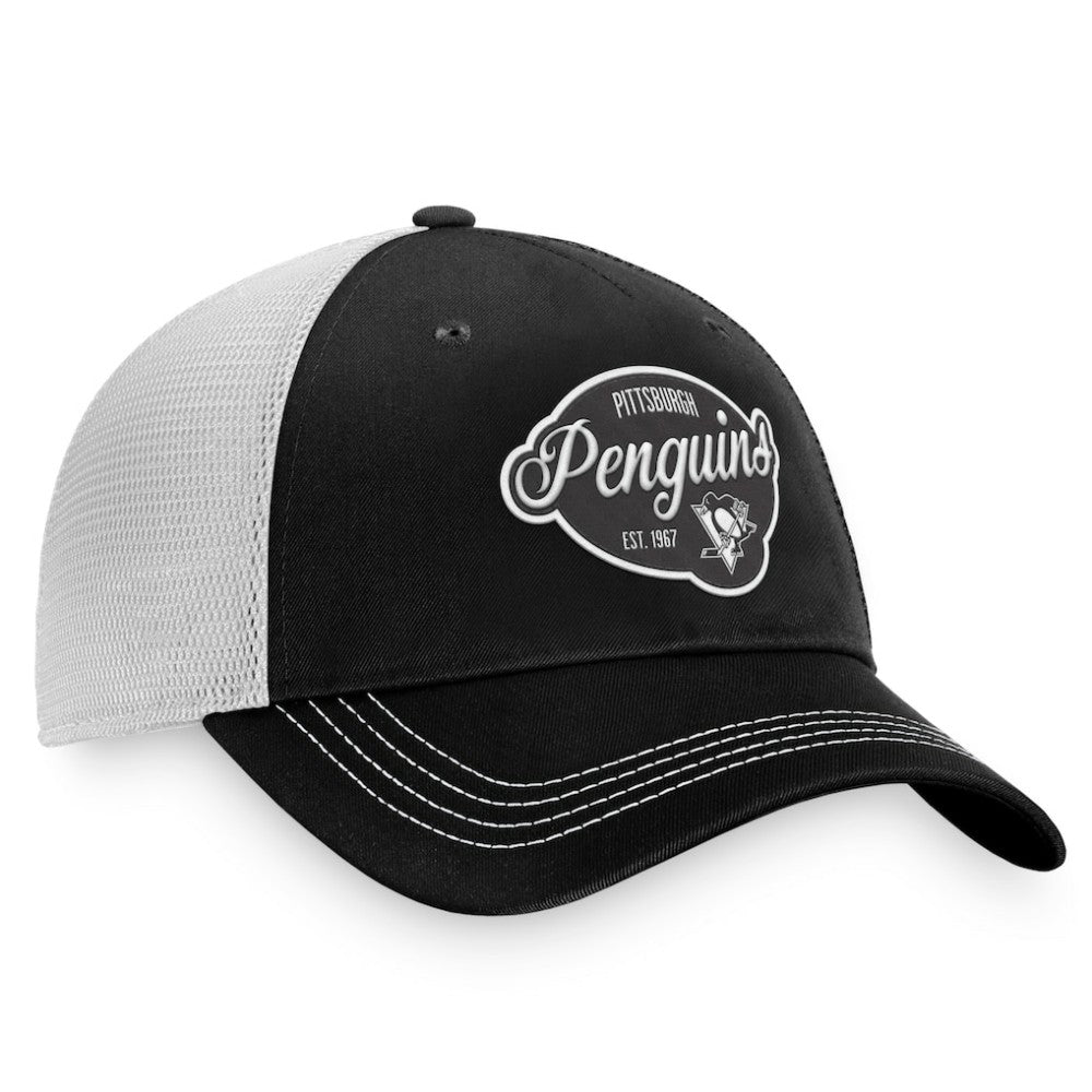 NHL Pittsburgh Penguins Fanatics Women's Fundamental Trucker Adjustable Hat