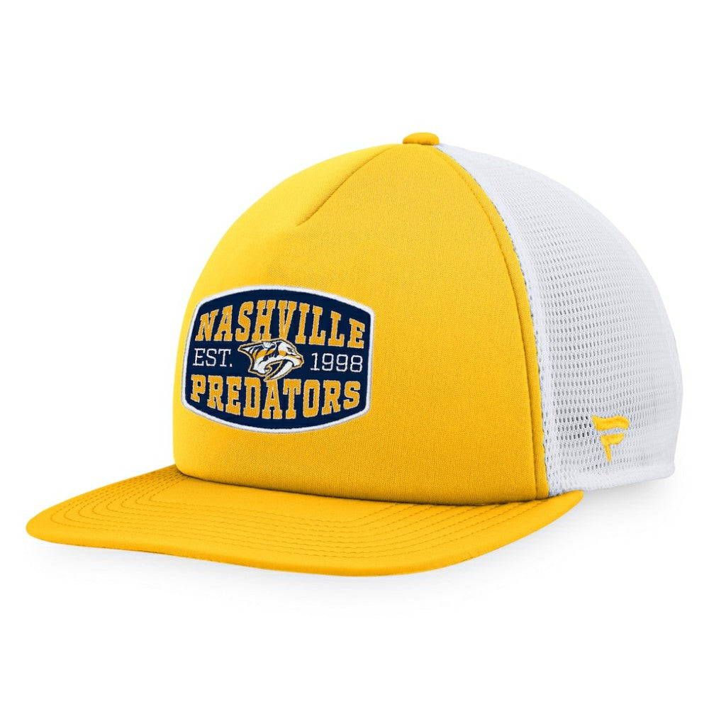 NHL Nashville Predators Fanatics Foam Front Patch Trucker Snapback Hat