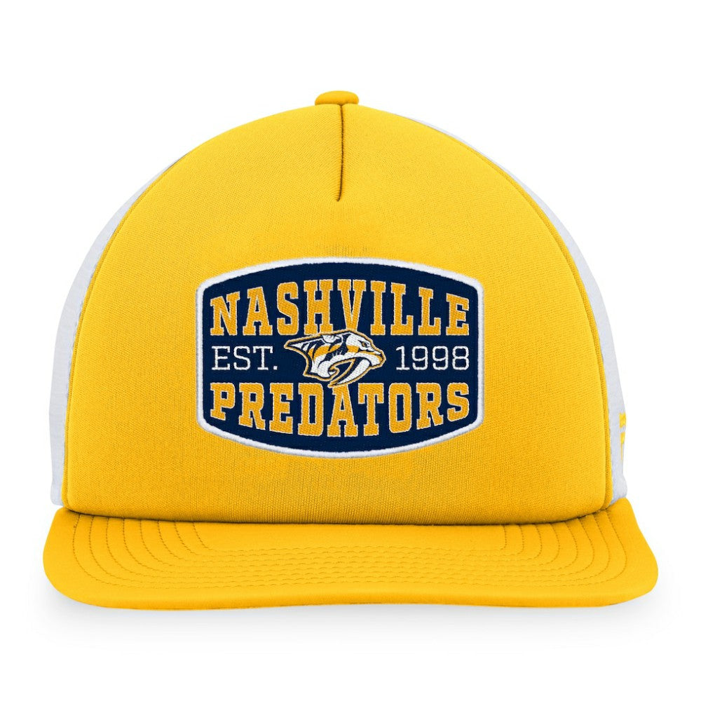 NHL Nashville Predators Fanatics Foam Front Patch Trucker Snapback Hat