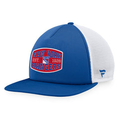NHL New York Rangers Fanatics Foam Front Patch Trucker Snapback Hat