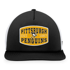 NHL Pittsburgh Penguins Fanatics Foam Front Patch Trucker Snapback Hat