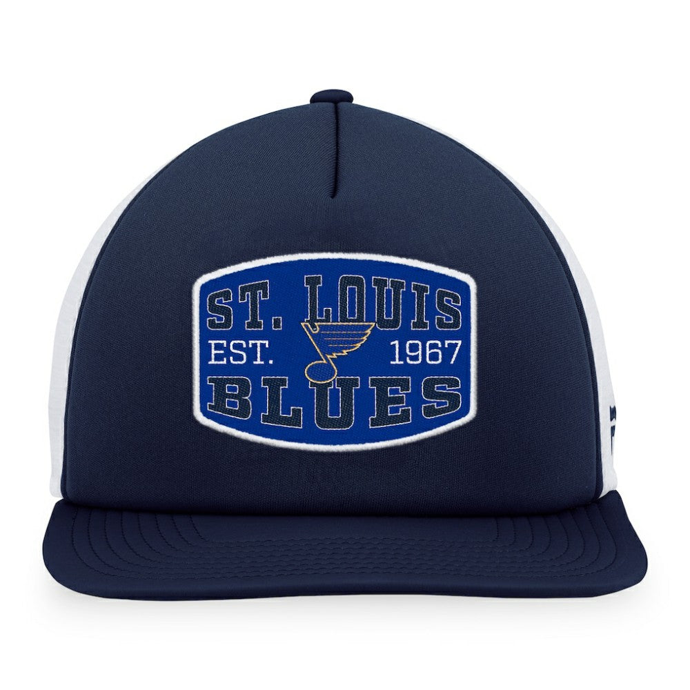 NHL St. Louis Blues Fanatics Foam Front Patch Trucker Snapback Hat