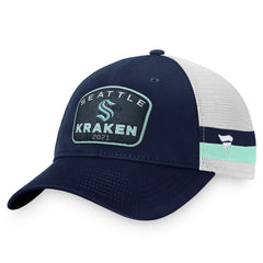 NHL Seattle Kraken Fanatics Fundamental Striped Trucker Adjustable Hat