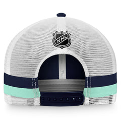 NHL Seattle Kraken Fanatics Fundamental Striped Trucker Adjustable Hat