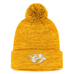 NHL Nashville Predators Fanatics Fundamental Cuffed Knit Hat with Pom