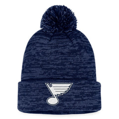 NHL St. Louis Blues Fanatics Fundamental Cuffed Knit Hat with Pom