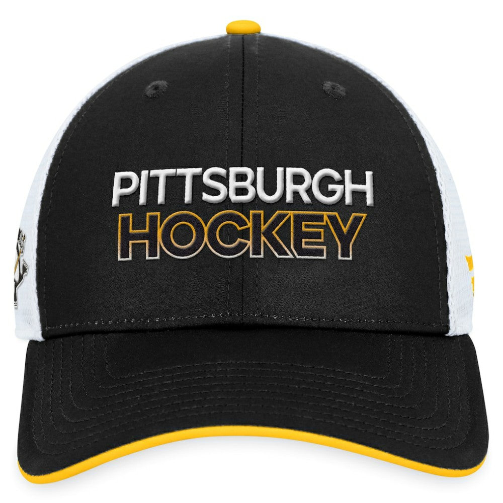 NHL Pittsburgh Penguins Fanatics Authentic Pro Alternate Jersey Trucker Adjustable Hat