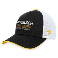 NHL Pittsburgh Penguins Fanatics Authentic Pro Alternate Jersey Trucker Adjustable Hat