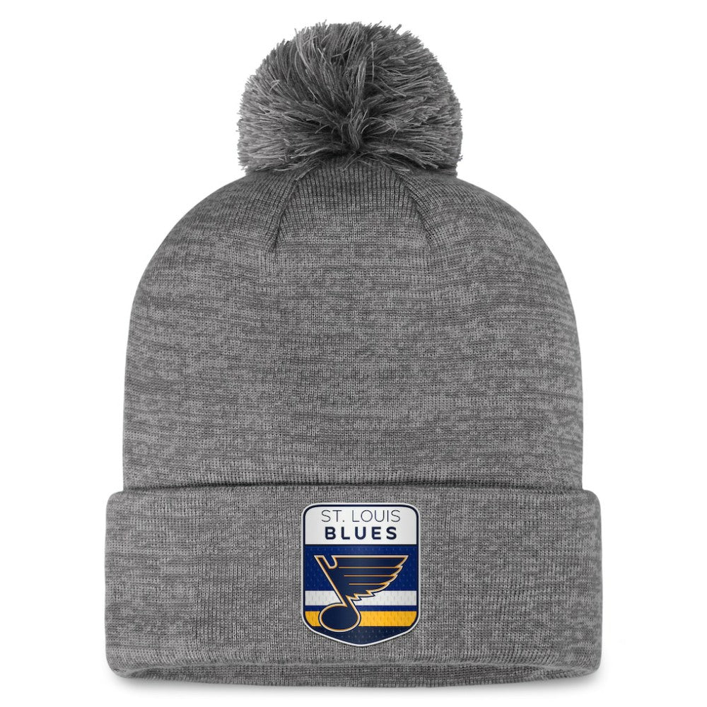 NHL St. Louis Blues Fanatics Authentic Pro Home Ice Cuffed Knit Hat with Pom
