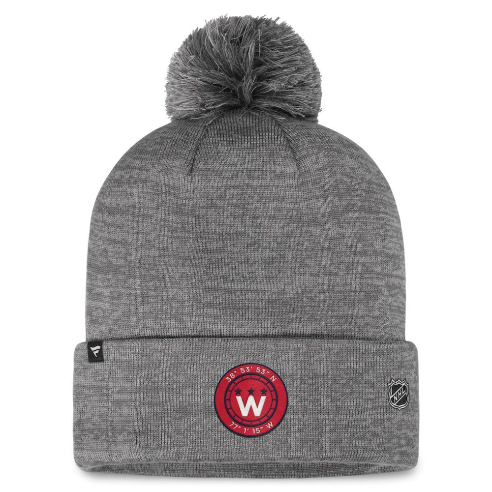 NHL Washington Capitals Fanatics Authentic Pro Home Ice Cuffed Knit Hat with Pom