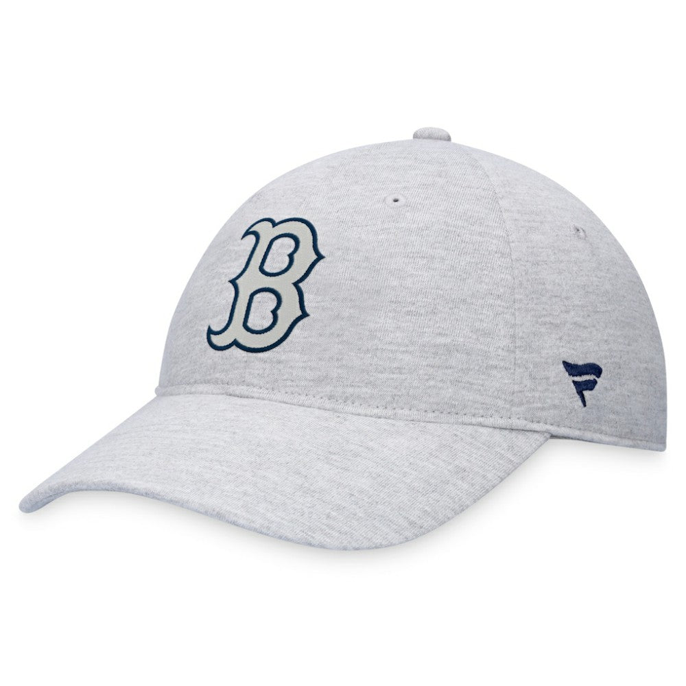 Gray Boston Red Sox Fanatics Logo Adjustable Hat