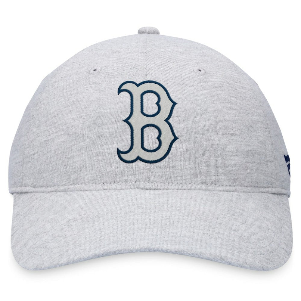Gray Boston Red Sox Fanatics Logo Adjustable Hat