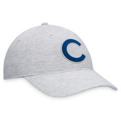 Gray Chicago Cubs Fanatics Logo Adjustable Hat