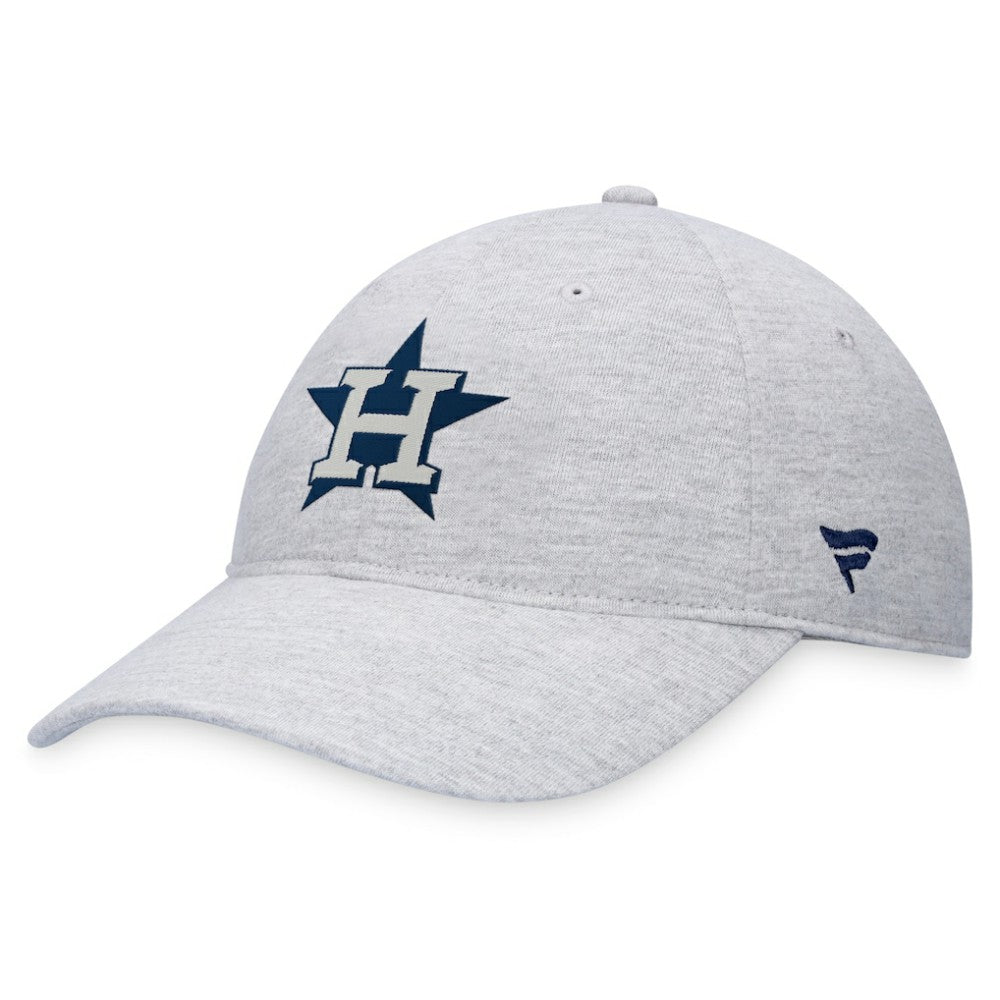 Gray Houston Astros Fanatics Logo Adjustable Hat