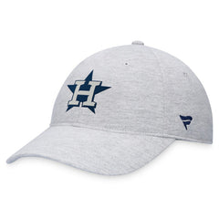 Gray Houston Astros Fanatics Logo Adjustable Hat