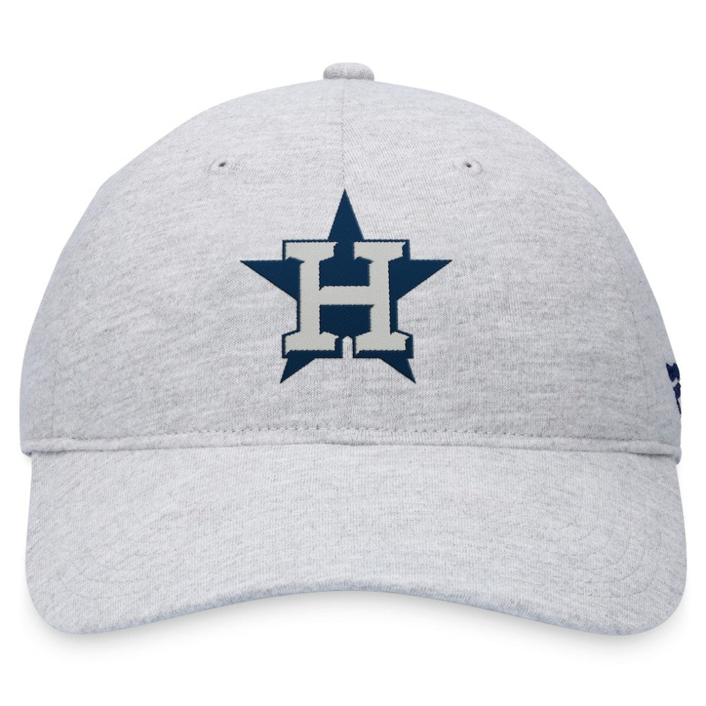Gray Houston Astros Fanatics Logo Adjustable Hat