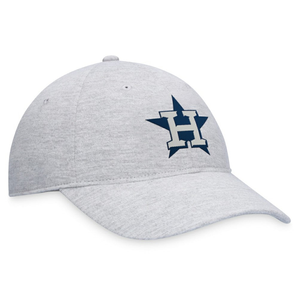 Gray Houston Astros Fanatics Logo Adjustable Hat