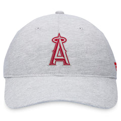 Gray Los Angeles Angels Fanatics Logo Adjustable Hat