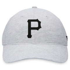 Gray Pittsburgh Pirates Fanatics Logo Adjustable Hat