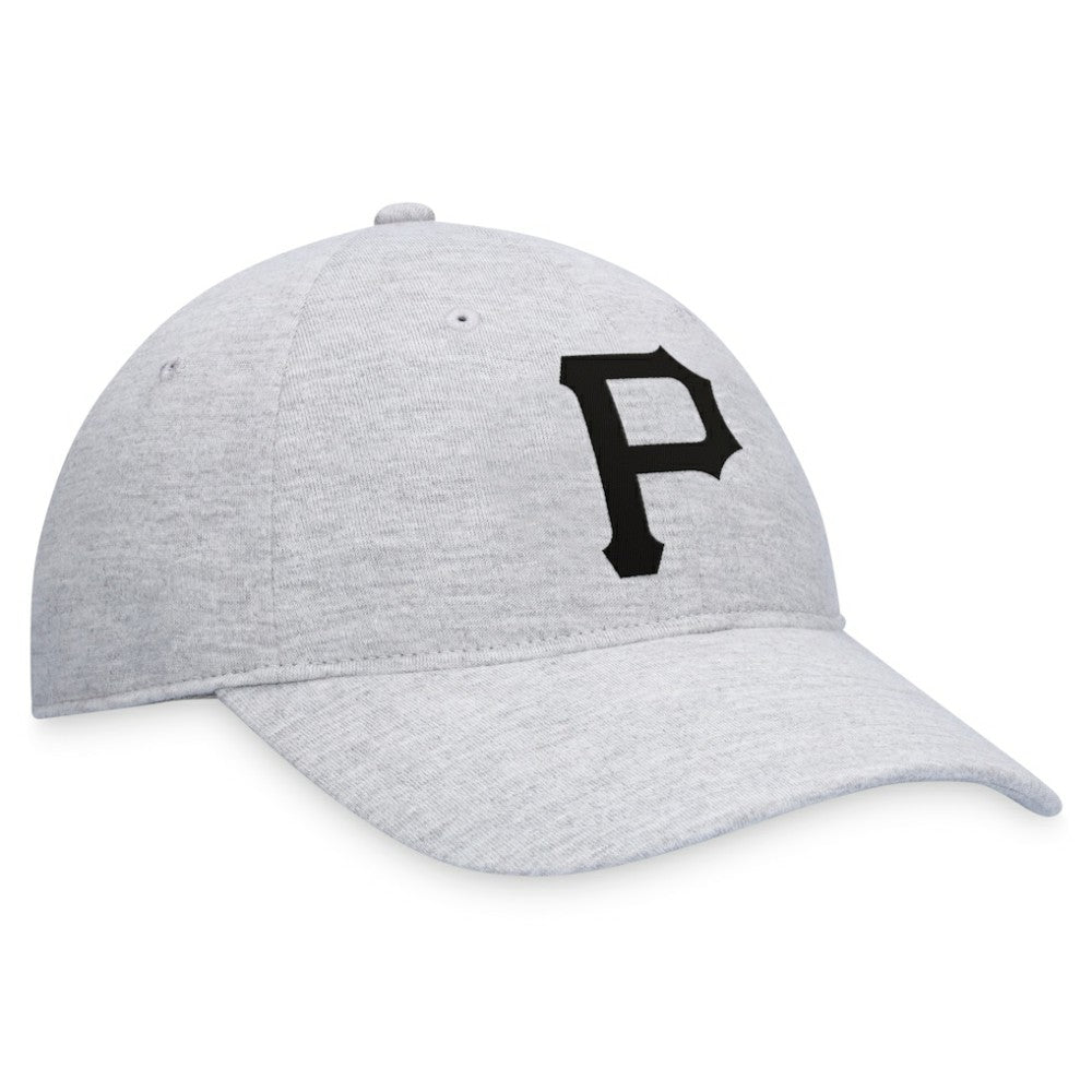 Gray Pittsburgh Pirates Fanatics Logo Adjustable Hat