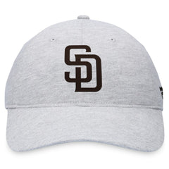 Gray San Diego Padres Fanatics Logo Adjustable Hat