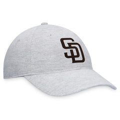 Gray San Diego Padres Fanatics Logo Adjustable Hat