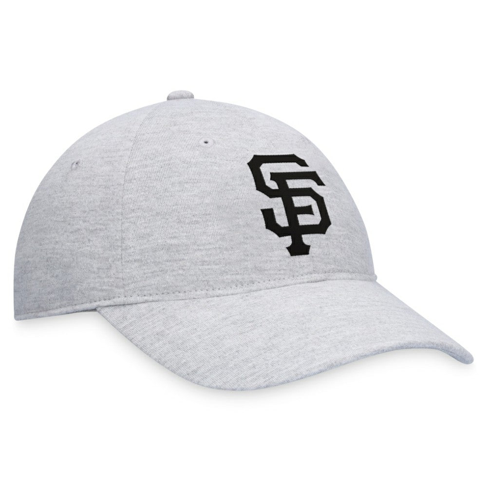 Gray San Francisco Giants Fanatics Logo Adjustable Hat